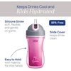 image:imageChicco Insulated FlipTop Straw Sippy Cup for Toddlers 12m 9oz 2PackDream PinkPurple