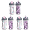 image:imageChicco Insulated FlipTop Straw Sippy Cup for Toddlers 12m 9oz 2PackFloralPurple
