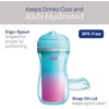 image:imageChicco Insulated Rim Spout Training Sippy Cup for Toddlers 12m 9oz 2PkTealPinkFloral