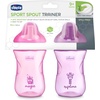 image:imageChicco Sport Spout Training Sippy Cup for Toddlers 9m 9oz 2PackPale BlueTeal