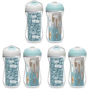 image:imageChicco Insulated Rim Spout Training Sippy Cup for Toddlers 12m 9oz 2PkOcean PrintSurf Pack of 3