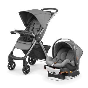 image:imageChicco Mini Bravo Plus Travel System Mini Bravo Plus Stroller with KeyFit 30 Infant Car Seat and Base SlateGreySlate