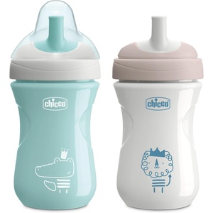 image:imageChicco Sport Spout Training Sippy Cup for Toddlers 9m 9oz 2PackSageGrey