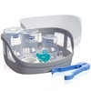 image:imageMicrowave Steam Sterilizer  Removes 999 of Dirt Quickly and Naturally with the Power of steam WhiteGrey1 Count Pack of 1