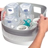 image:imageMicrowave Steam Sterilizer  Removes 999 of Dirt Quickly and Naturally with the Power of steam WhiteGrey1 Count Pack of 1