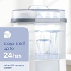 image:imageMicrowave Steam Sterilizer  Removes 999 of Dirt Quickly and Naturally with the Power of steam WhiteGreyCountertop Sterilizer