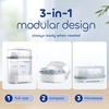 image:imageMicrowave Steam Sterilizer  Removes 999 of Dirt Quickly and Naturally with the Power of steam WhiteGreyCountertop Sterilizer