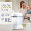 image:imageMicrowave Steam Sterilizer  Removes 999 of Dirt Quickly and Naturally with the Power of steam WhiteGreyCountertop Sterilizer