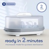 image:imageMicrowave Steam Sterilizer  Removes 999 of Dirt Quickly and Naturally with the Power of steam WhiteGreyCountertop Sterilizer