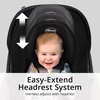 image:imageChicco KeyFit 35 Zip ClearTex Infant Car Seat and Base RearFacing Seat for Infants 435 lbs ZipOpen Privacy Shield Compatible with Chicco Strollers  AshGreyOnyxBlack