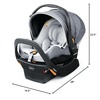 image:imageChicco KeyFit Max Zip ClearTex RearFacing Infant Car Seat with BaseVeronaGrey