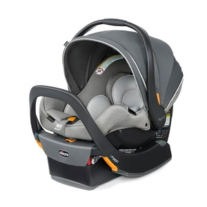 image:imageChicco KeyFit 35 Zip ClearTex Infant Car Seat and Base RearFacing Seat for Infants 435 lbs ZipOpen Privacy Shield Compatible with Chicco Strollers  AshGreyAshGrey
