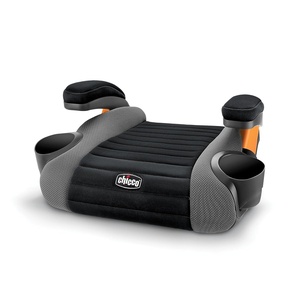 image:imageChicco GoFit ClearTex Backless Booster Car Seat Vehicle Seat Belt InstallSharkBlackGrey