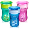image:imageChicco 360 2in1 Spoutless Rim Training Cup for Toddlers 9m 9ozPink