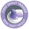 image:imageChicco Trainer SemiSoft Spout SpillFree Sippy Cup for babies 6m 7ozGris