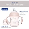 image:imageChicco Transition Training Sippy Cup Soft Silicone Spout 4m 7ozBlush
