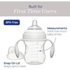 image:imageChicco Transition Training Sippy Cup Soft Silicone Spout 4m 7ozGray
