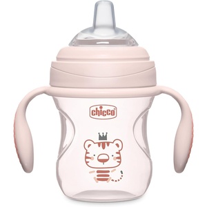 image:imageChicco Transition Training Sippy Cup Soft Silicone Spout 4m 7ozBlush
